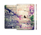 The Abstract Color Floral Painted Wood Planks Skin Set for the Apple iPad Air 2