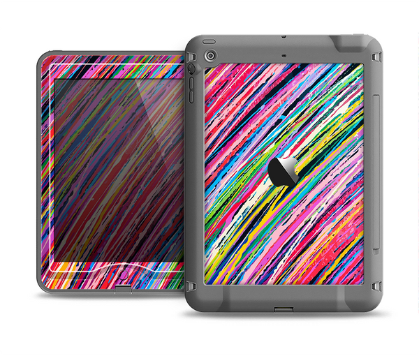 The Abstract Color Strokes Apple iPad Mini LifeProof Nuud Case Skin Set