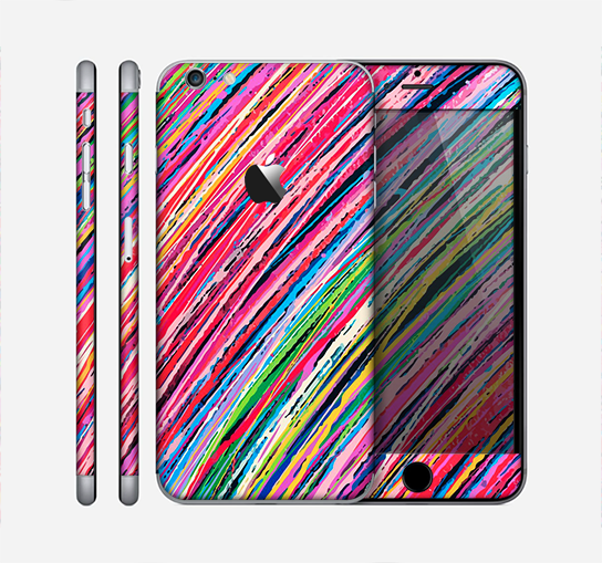 The Abstract Color Strokes Skin for the Apple iPhone 6 Plus