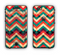 The Abstract Colorful Chevron Apple iPhone 6 LifeProof Nuud Case Skin Set