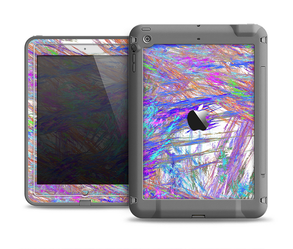The Abstract Colorful Oil Paint Splatter Strokes Apple iPad Mini LifeProof Fre Case Skin Set