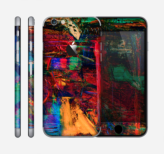 The Abstract Colorful Painted Surface Skin for the Apple iPhone 6