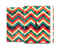 The Abstract Fall Colored Chevron Pattern Skin Set for the Apple iPad Pro