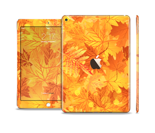 The Abstract Fall Leaves Skin Set for the Apple iPad Pro