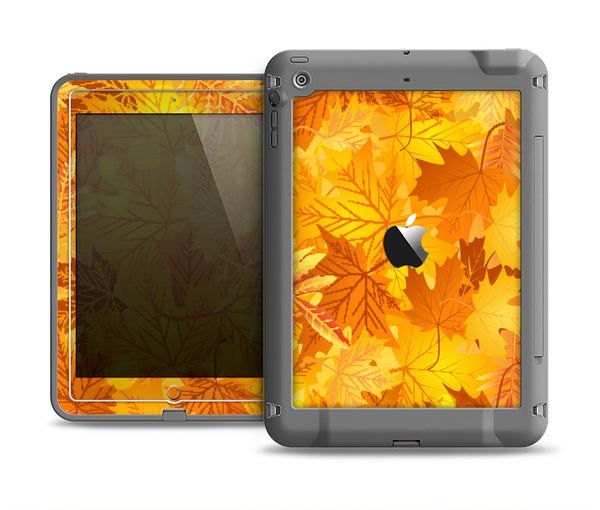 The Abstract Fall Leaves Apple iPad Mini LifeProof Fre Case Skin Set
