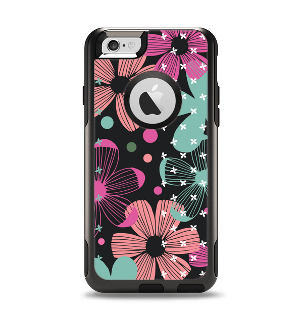 The Abstract Flower Arrangement Apple iPhone 6 Otterbox Commuter Case Skin Set