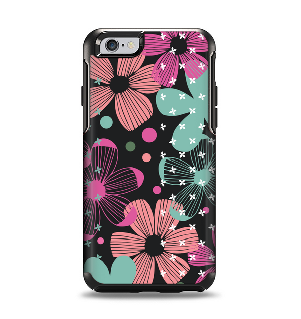 The Abstract Flower Arrangement Apple iPhone 6 Otterbox Symmetry Case Skin Set