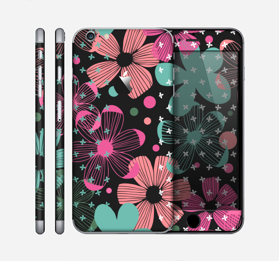The Abstract Flower Arrangement Skin for the Apple iPhone 6 Plus