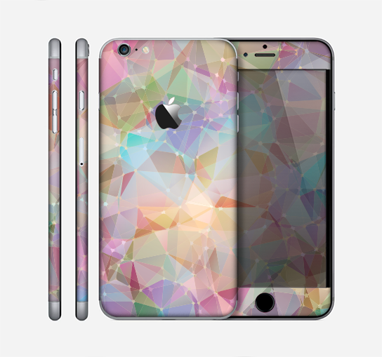 The Abstract Geometric Subtle Colored Connect Blocks Skin for the Apple iPhone 6 Plus