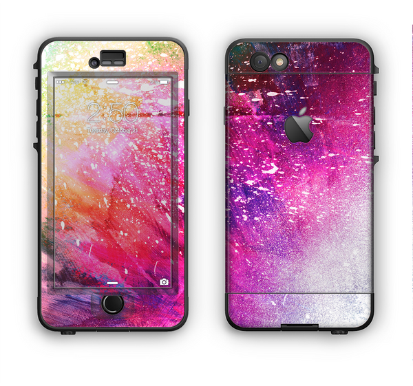 The Abstract Neon Paint Explosion Apple iPhone 6 Plus LifeProof Nuud Case Skin Set
