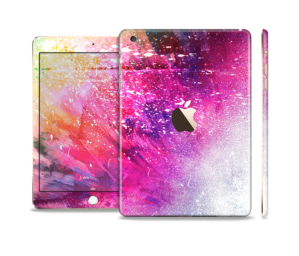 The Abstract Neon Paint Explosion Full Body Skin Set for the Apple iPad Mini 3