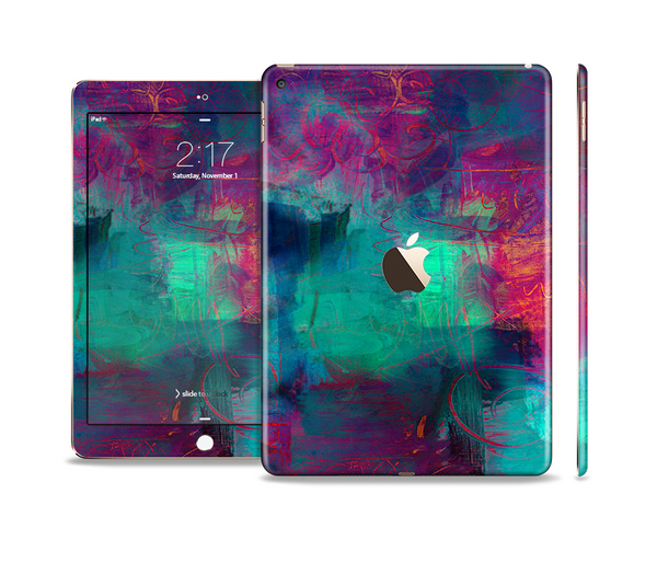 The Abstract Oil Painting V3 Skin Set for the Apple iPad Pro