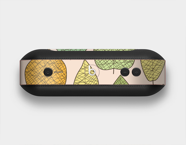 The Abstract Pastel Lined-Leaves Skin Set for the Beats Pill Plus