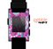The Abstract Pink & Purple Vector Swirled Pattern Skin for the Pebble SmartWatch
