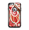 The Abstract Red & Green Vector Pattern Apple iPhone 6 Plus Otterbox Commuter Case Skin Set