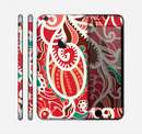The Abstract Red & Green Vector Pattern Skin for the Apple iPhone 6 Plus