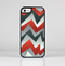 The Abstract Red, Grey and White ZigZag Pattern Skin-Sert for the Apple iPhone 5c Skin-Sert Case