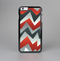 The Abstract Red, Grey and White ZigZag Pattern Skin-Sert for the Apple iPhone 6 Plus Skin-Sert Case