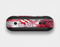 The Abstract Red, Pink and White Paint Splatter Skin Set for the Beats Pill Plus