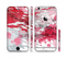 The Abstract Red, Pink and White Paint Splatter Sectioned Skin Series for the Apple iPhone 6s Plus