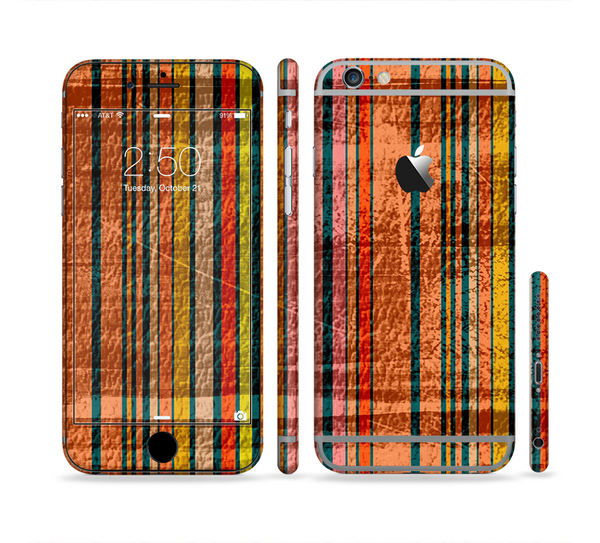 The Abstract Retro Stripes Sectioned Skin Series for the Apple iPhone 6s