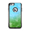 The Abstract Shaped Sparkle Unfocused Blue & Green Apple iPhone 6 Plus Otterbox Commuter Case Skin Set