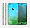 The Abstract Shaped Sparkle Unfocused Blue & Green Skin for the Apple iPhone 6