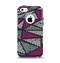 The Abstract Striped Vibrant Trangles Apple iPhone 5c Otterbox Commuter Case Skin Set