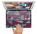 The Abstract Striped Vibrant Trangles Skin Set for the Apple MacBook Pro 15"