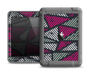 The Abstract Striped Vibrant Trangles Apple iPad Air LifeProof Fre Case Skin Set