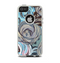 The Abstract Subtle Toned Floral Strokes Apple iPhone 5-5s Otterbox Commuter Case Skin Set