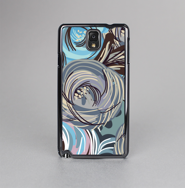 The Abstract Subtle Toned Floral Strokes Skin-Sert Case for the Samsung Galaxy Note 3