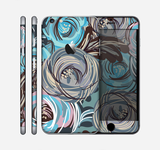 The Abstract Subtle Toned Floral Strokes Skin for the Apple iPhone 6 Plus