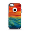The Abstract Sunset Painting Apple iPhone 5c Otterbox Commuter Case Skin Set