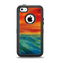 The Abstract Sunset Painting Apple iPhone 5c Otterbox Defender Case Skin Set