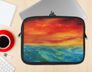The Abstract Sunset Painting Ink-Fuzed NeoPrene MacBook Laptop Sleeve