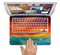 The Abstract Sunset Painting Skin Set for the Apple MacBook Air 13"