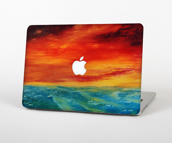 The Abstract Sunset Painting Skin Set for the Apple MacBook Pro 15"