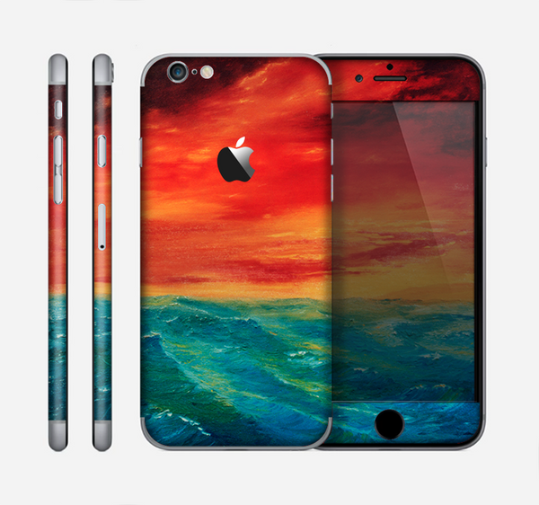 The Abstract Sunset Painting Skin for the Apple iPhone 6