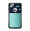 The Abstract Swirled Two Toned Green with Birds Apple iPhone 6 Plus Otterbox Commuter Case Skin Set