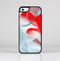 The Abstract Teal & Red Love Connect Skin-Sert Case for the Apple iPhone 5c