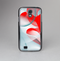The Abstract Teal & Red Love Connect Skin-Sert Case for the Samsung Galaxy S4
