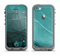 The Abstract Teal and Black Curves Apple iPhone 5c LifeProof Fre Case Skin Set