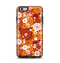 The Abstract Vector Gold & White Circle Swirls Apple iPhone 6 Plus Otterbox Symmetry Case Skin Set