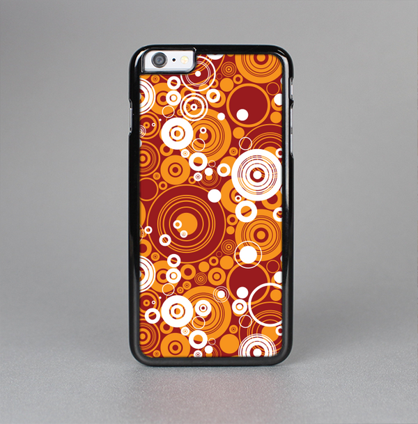 The Abstract Vector Gold & White Circle Swirls Skin-Sert Case for the Apple iPhone 6