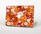 The Abstract Vector Gold & White Circle Swirls Skin Set for the Apple MacBook Pro 13" with Retina Display