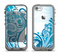 The Abstract Vibrant Blue Swirled Apple iPhone 5c LifeProof Fre Case Skin Set