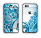 The Abstract Vibrant Blue Swirled Apple iPhone 6 LifeProof Nuud Case Skin Set