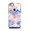 The Abstract White and Blue Fish Fossil Apple iPhone 5c Otterbox Commuter Case Skin Set