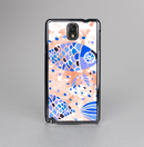 The Abstract White and Blue Fish Fossil Skin-Sert Case for the Samsung Galaxy Note 3